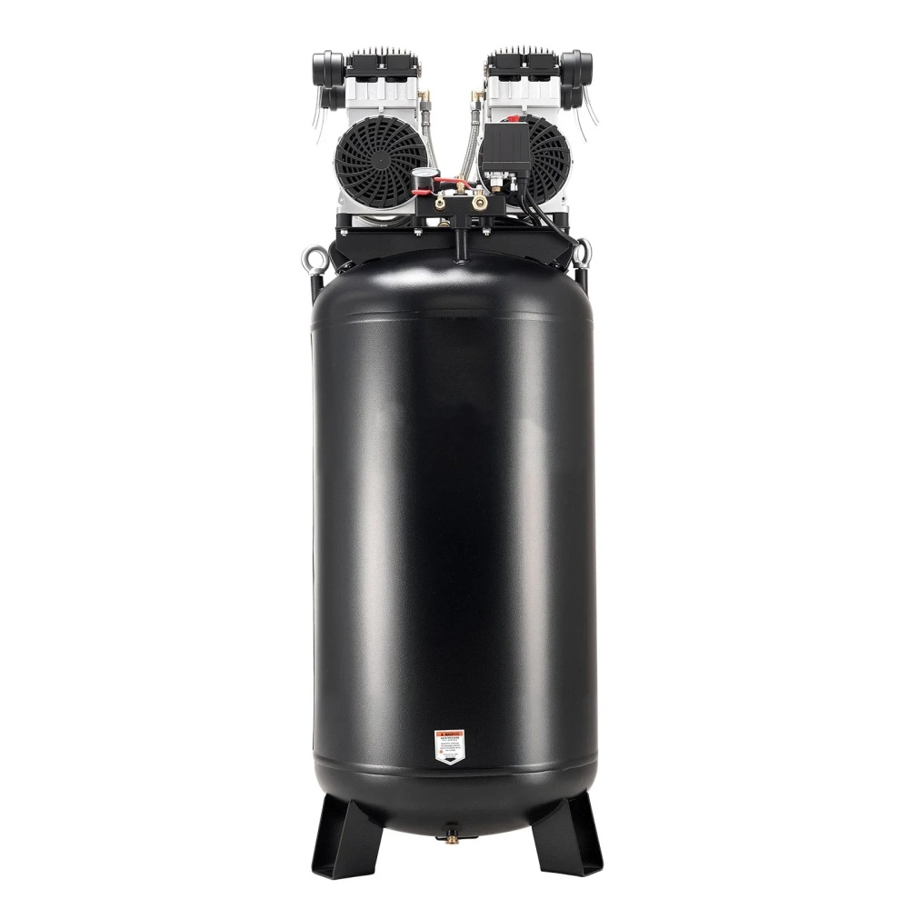 KFFKFF 60 Gallons Heavy-Duty Air Compressor, 4HP 10SCFM at 90PSI Air Compressors with Max 125PSI Pressure, Oil-Free Compressor Tank for Industrial Manufacturing(230V 60Hz, No-Plug)