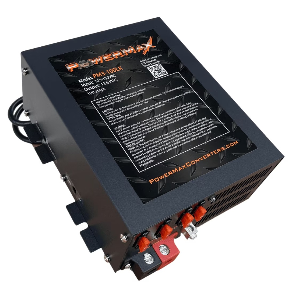 Powermax USA 100A 12V - 110V Smart Automotive Battery Charger