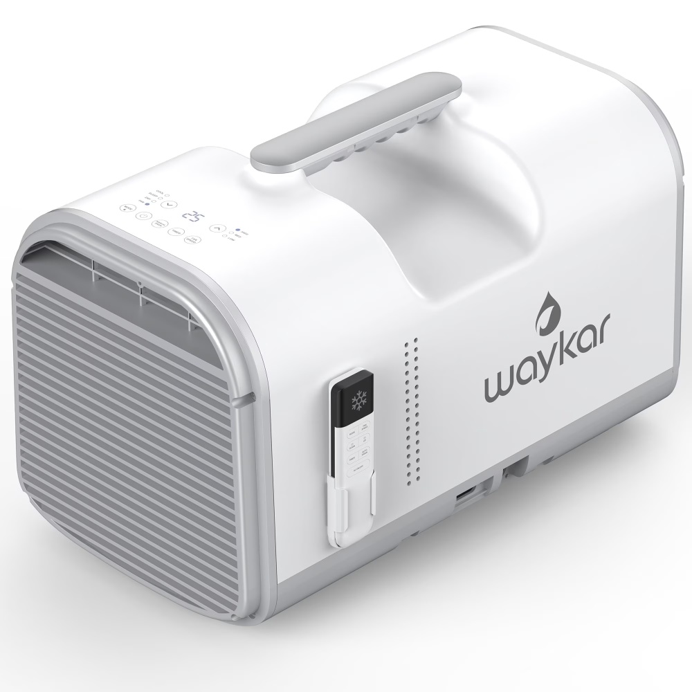 Waykar 4500BTU Portable Air Conditioner for Tent, Camping, RV, 130 Sq. Ft., Low Noise, Remote Control