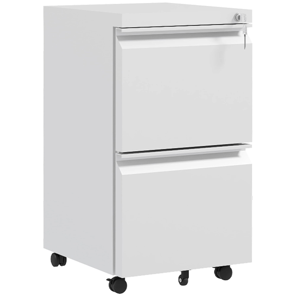 Vinsetto Steel File Cabinet with Lock Hanging Bar for Letter A4 Legal Size