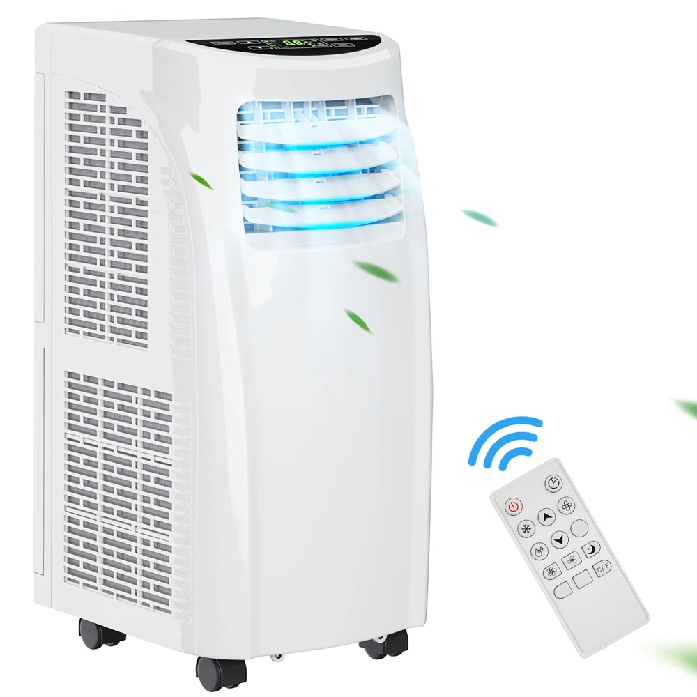Costway 8,000 BUT Air Conditioner & Dehumidifier Window Kit w/ Remote Control