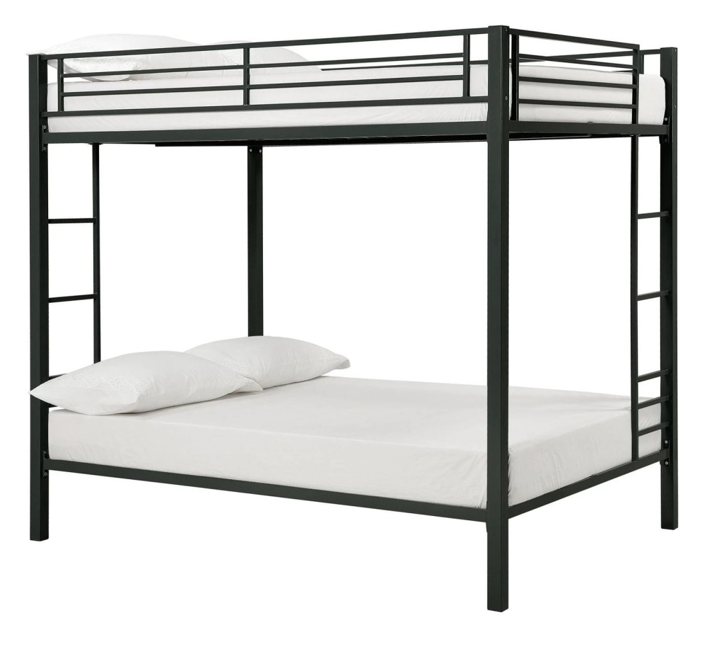 DHP Full over Full Metal Bunk Bed, Black