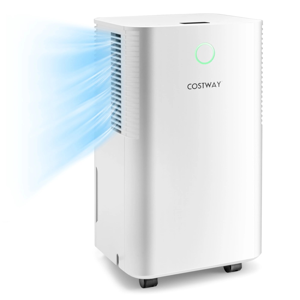 Costway 1750 Sq. Ft 32 Pints Dehumidifier w/ Auto Defrost & 24H Timer Drain Hose