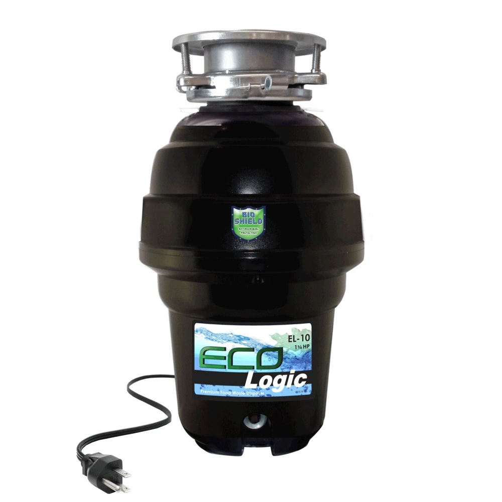 Eco-Logic 10 Premium Food Waste Disposer with 3-bolt Mount