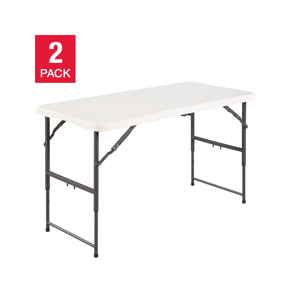 Star Elite 121.9 cm (4 ft.) Centre-Fold Table, 2-pack