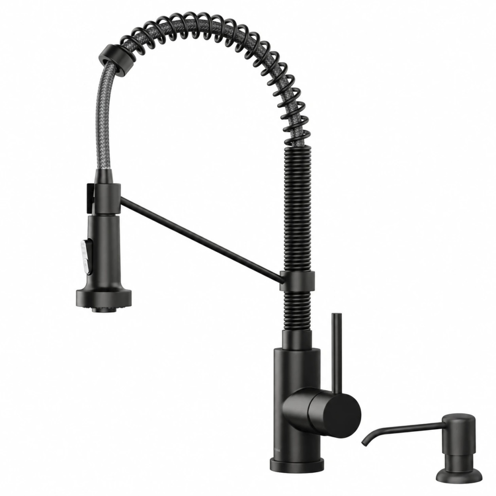 KRAUS Bolden 18-in Pull-down Faucet with Soap Dispenser
