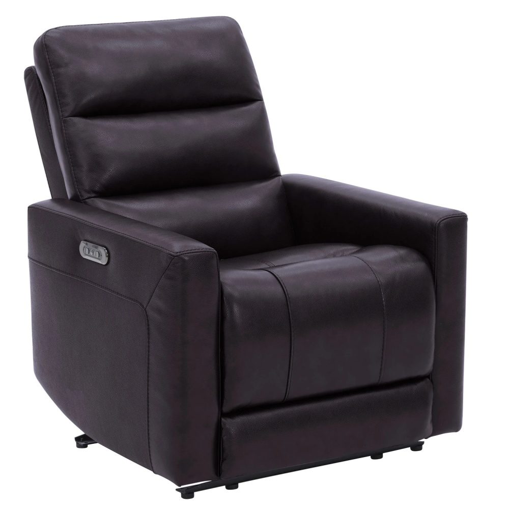Gilman Creek Top-grain Leather CloudZero Power Recliner with Adjustable Headrest