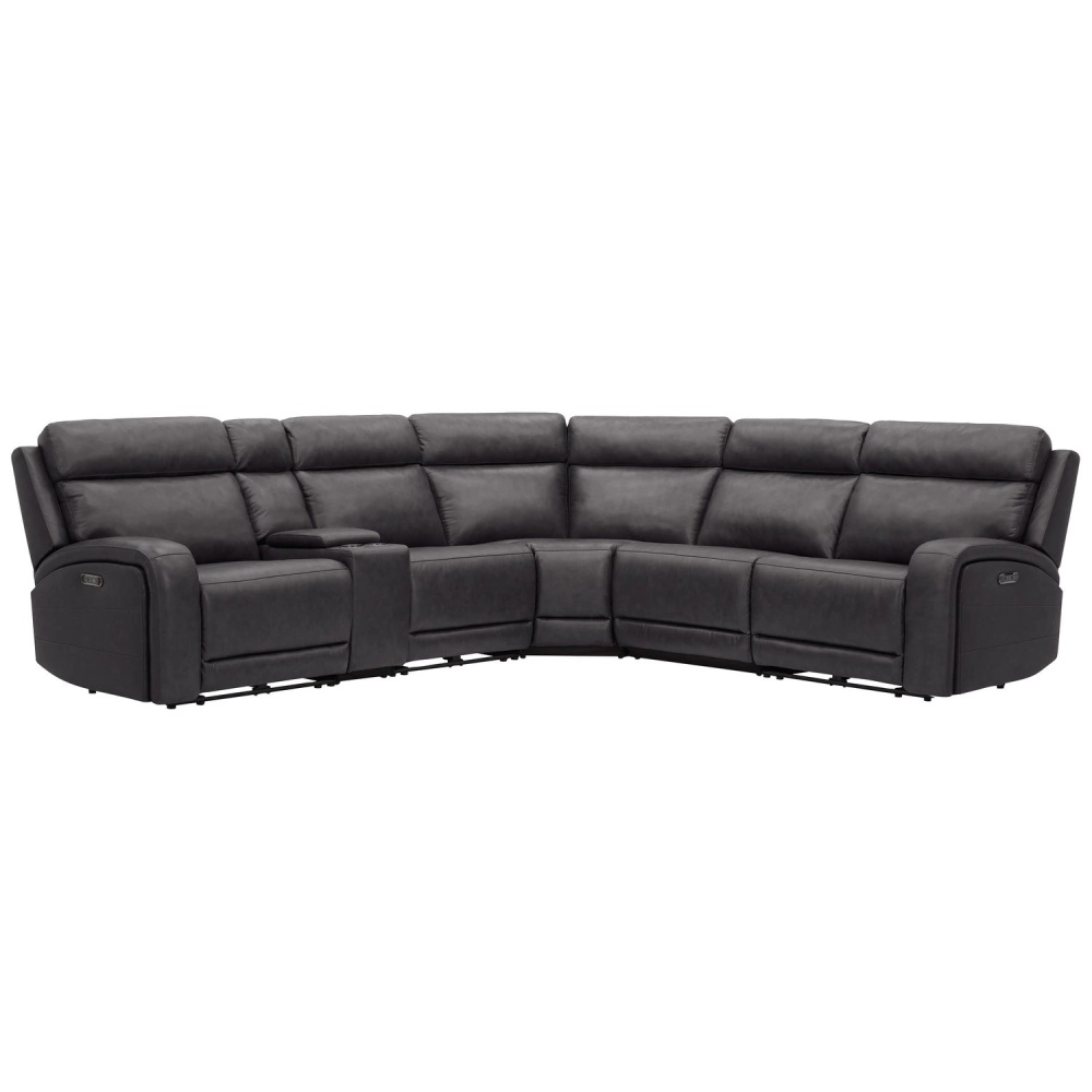 Gilman Creek 6-piece Top-grain Leather Power Reclining Sectional