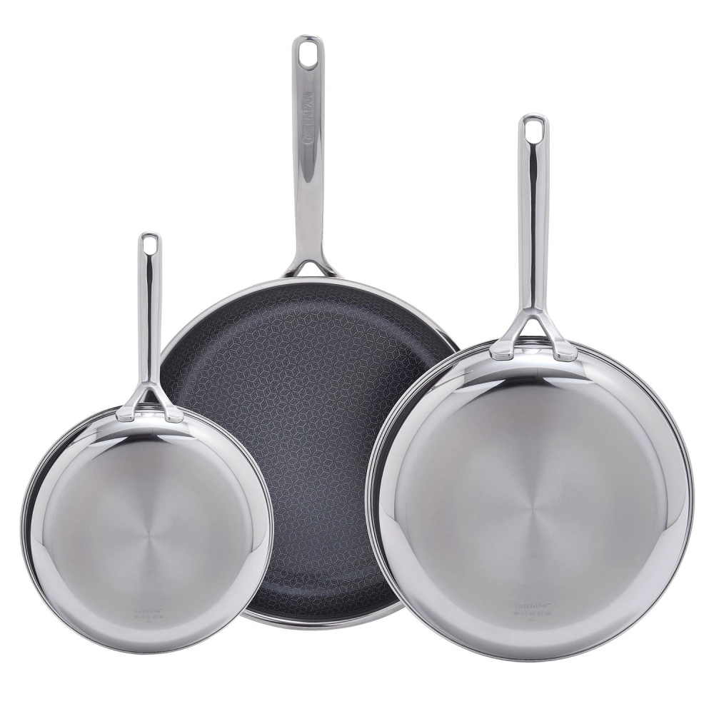 Greenpan Spectra Hybrid Ceramic Non-Stick Skillet Set, 3-pieces
