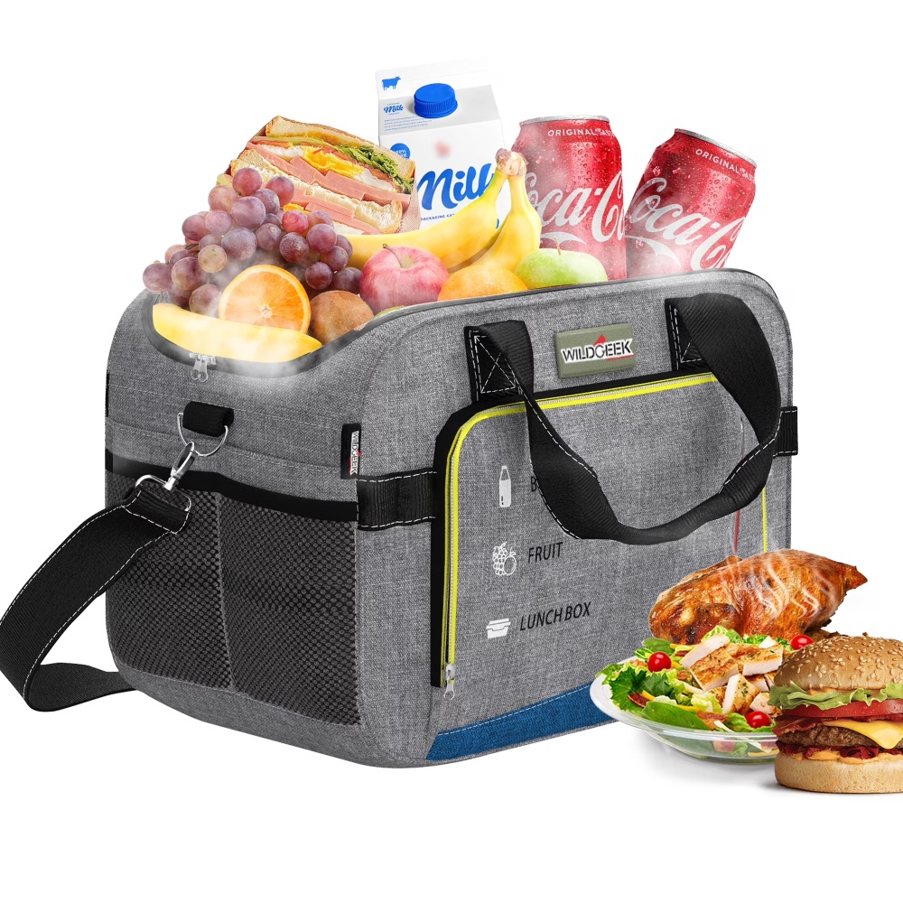 26 Quarts Foldable Portable Cooler & Heater Bag, Powered 12 Volt AC/DC Compatible, Ideal for Vehicle Travel and Outdoor Use-25L Gray-