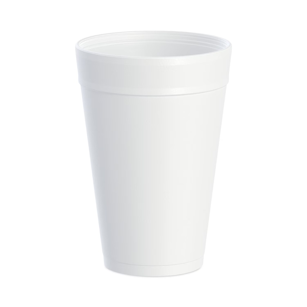 Dart Foam Drink Cups, 32oz, White, 25/Bag, 20 Bags/Carton -DCC32TJ32