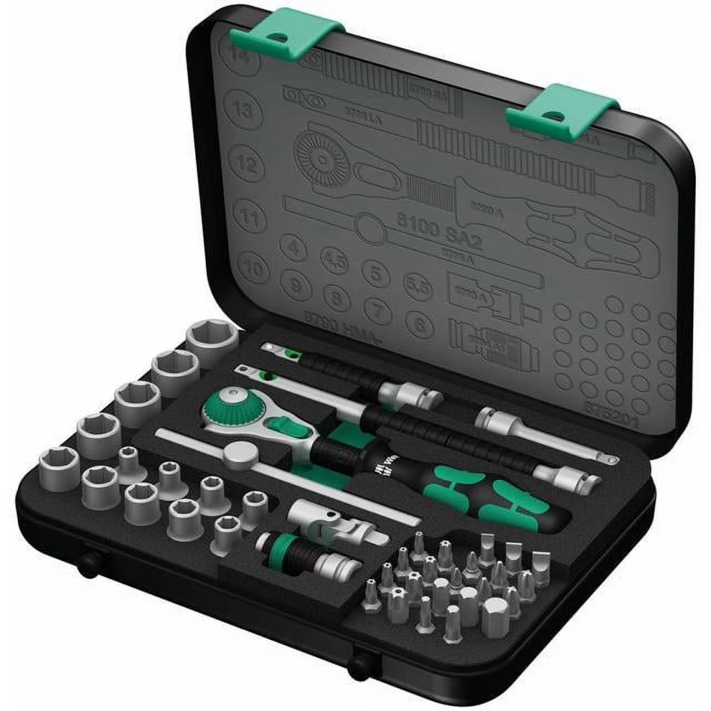 Wera Metric 1/4" Drive Speed Ratchet Set 42-Piece Set