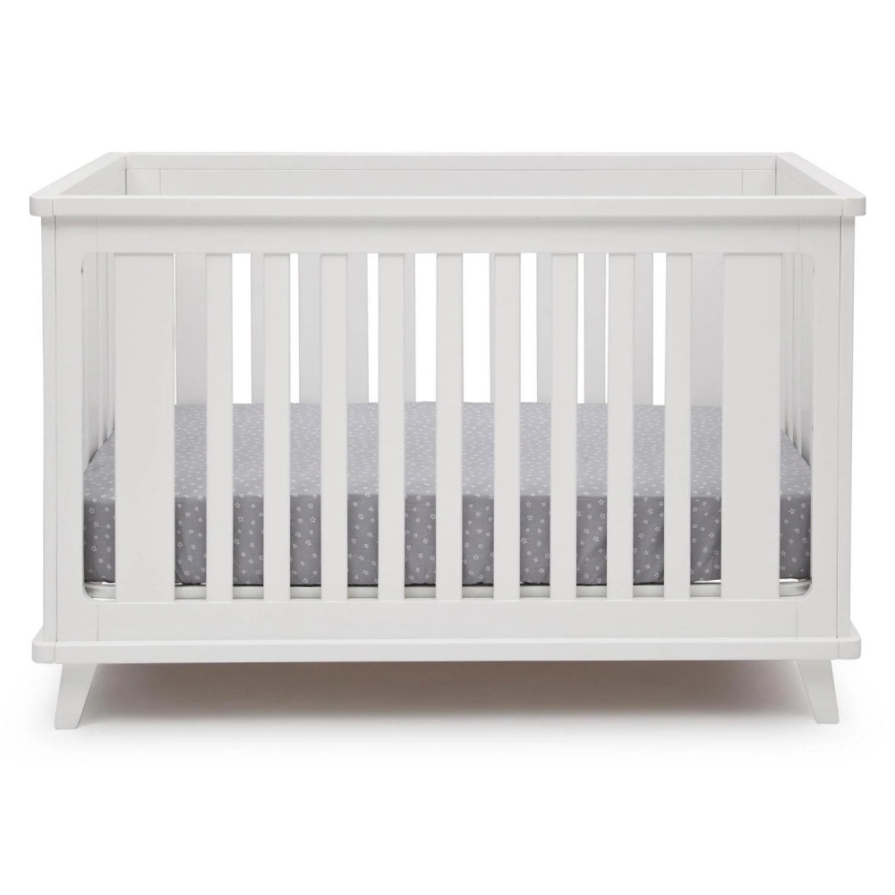 Delta Children Ava 3-in-1 Convertible Baby Crib. White