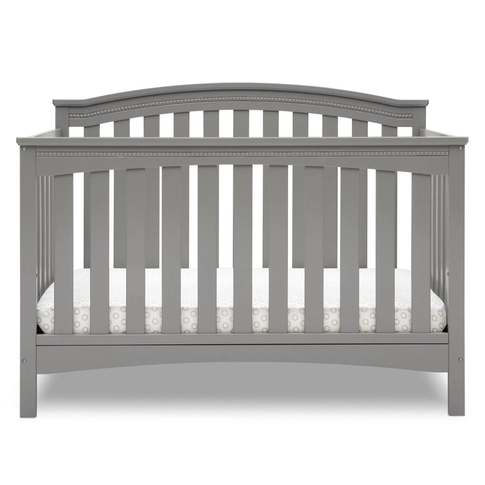 Delta Children Waverly 6-in-1 Convertible Baby Crib. Grey