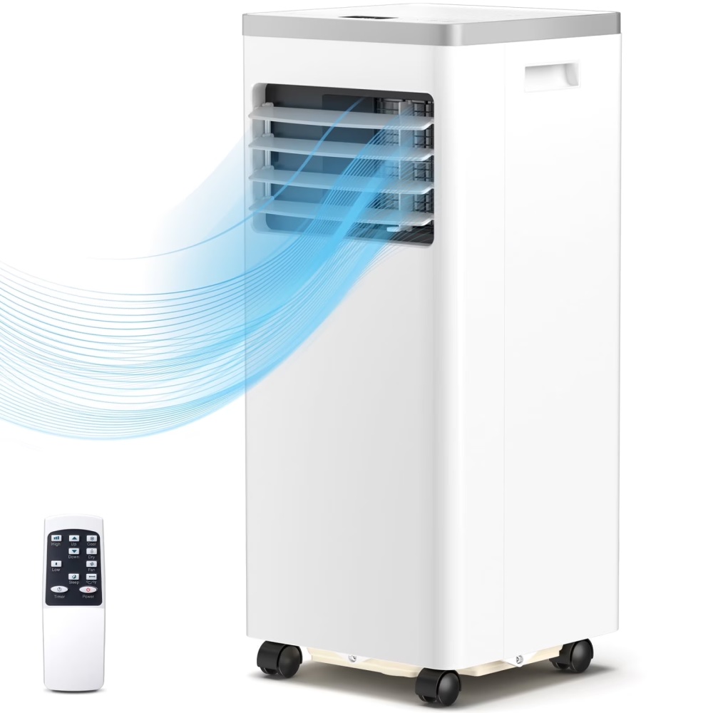 Moifoi 10000BTU Portable Air Conditioner with Remote Control, AC Unit Covers up to 450 Sq. Ft.